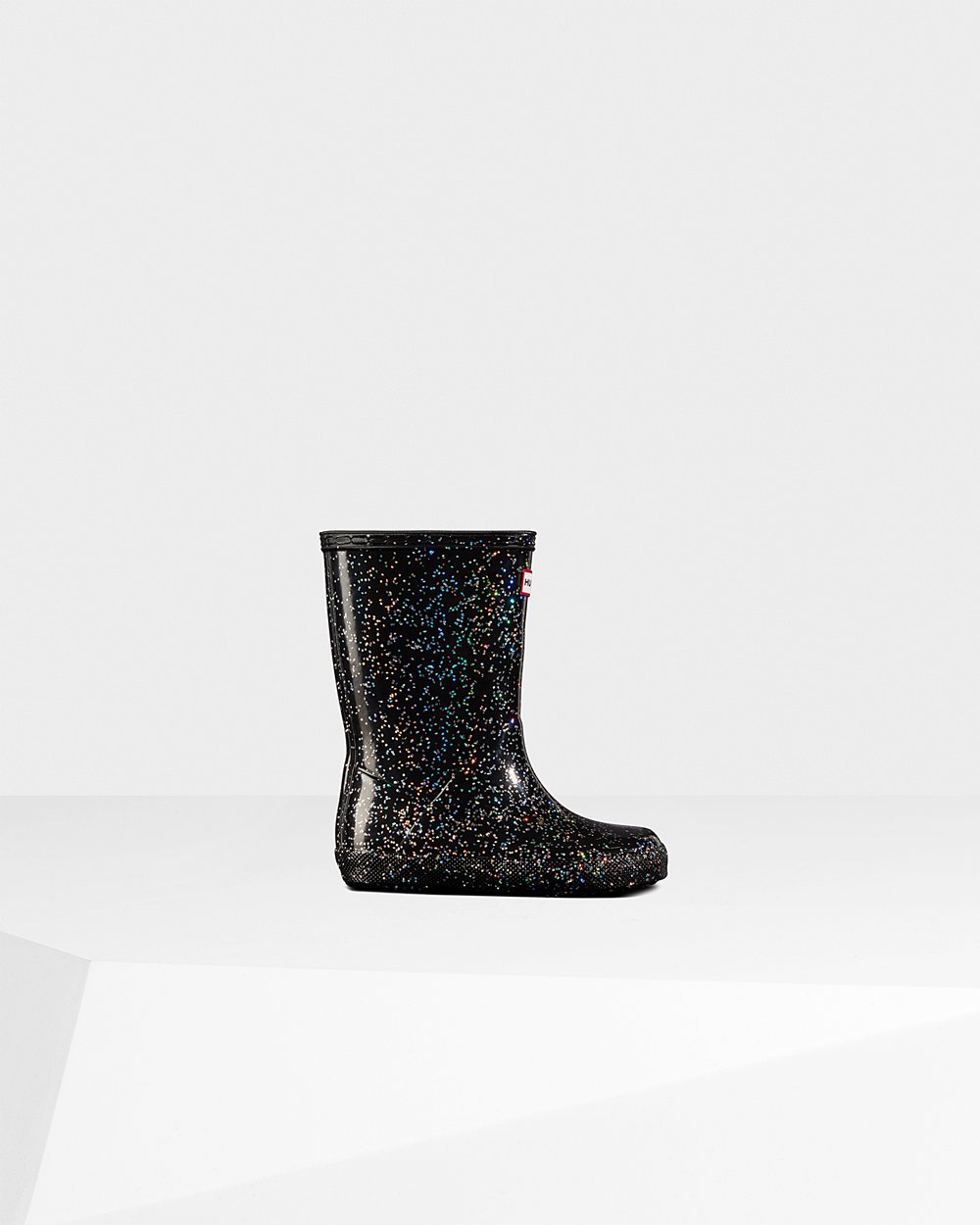 Bottes de Pluie Hunter Original First Giant Glitter Enfant Noir YFSALPG-39